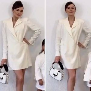 🌟ZARA white blazer dress